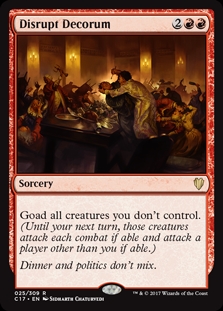 Disrupt Decorum Commander 2017